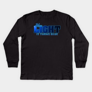 BLUE LIGHT #2 Kids Long Sleeve T-Shirt